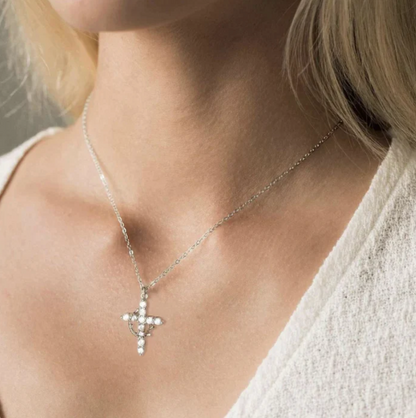 Cross and Crown Necklace